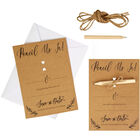 10 Kraft Wedding Save the Date Cards with Envelopes image number 3