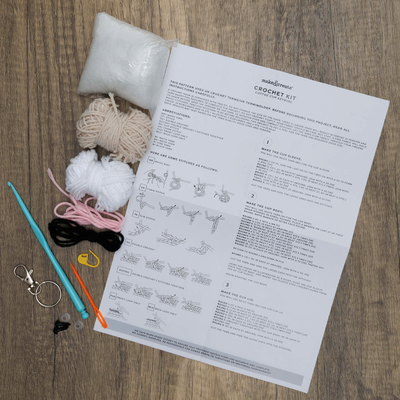 Make Your Own Coffee Cup Keyring Crochet Kit image number 2