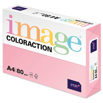 A4 Pale Pink Tropic Image Coloraction Copy Paper: 500 Sheets image number 1