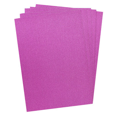 A4 Purple Glitter Card - 10 Pack image number 2