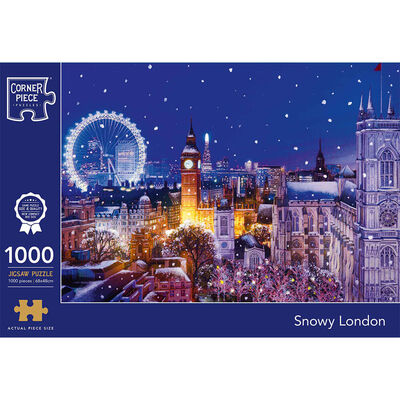 Snowy London 1000 Piece Jigsaw Puzzle image number 1