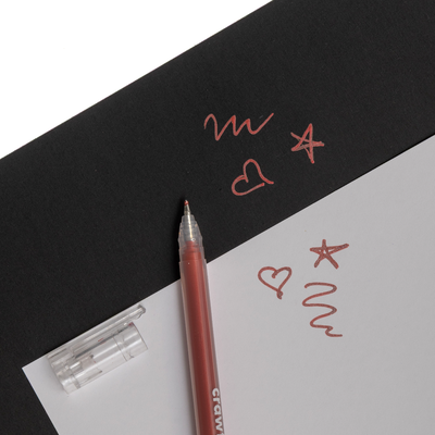 Crawford & Black Metallic Acrylic Gel Pens: Pack of 12 image number 3