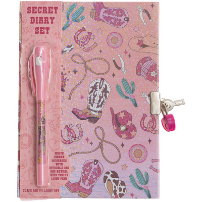 Western Secret Diary with UV Pen Set image number 1