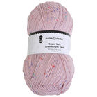 Super Soft Acrylic Yarn: Speckled Pink 200g image number 1