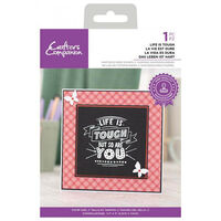 Crafters Companion Life is Tough Clear Stamp