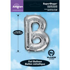34 Inch Silver Letter B Helium Balloon image number 2