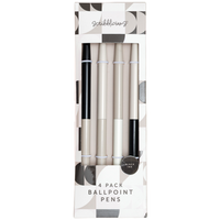 Geometry Metal Ballpoint Pens: Pack of 4