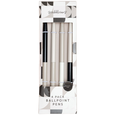 Geometry Metal Ballpoint Pens: Pack of 4 image number 1