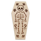 Halloween Wooden Laser Cut Coffin Box image number 1