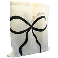 Cotton Bow Shopper Bag