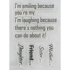 Crafter's Companion Clear Acrylic Stamp Set - Im Smiling Because image number 3