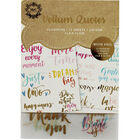 Multi-Colour and Gold Foil Vellum Quotes Pad image number 1