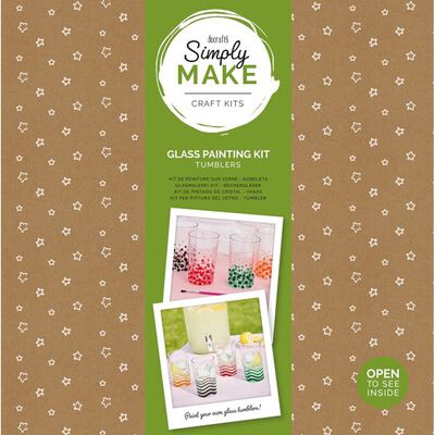 Simply Make - Glass Painting Tumbler Kit image number 1