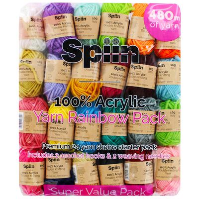 Spiin Premium Yarn Value Set: Pack of 24 image number 1