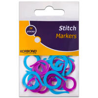Korbond Knitting Stitch Markers: Pack of 20