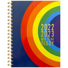 A5 Rainbow 2022-2023 Day to View Academic Diary image number 1
