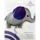 34 Inch Elephant Super Shape Helium Balloon image number 2