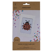 Ladybird Cross Stitch Card Set