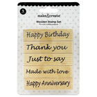 Wooden Stamp Set: Pack of 5 image number 1