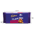 Cadbury Dairy Milk Fruit & Nut Chocolate Bar 110g - I Love You image number 2