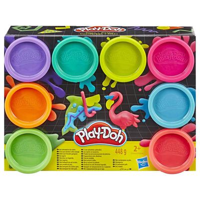 Play-Dough 2oz Neon Dough Tubs: Pack of 8 image number 1