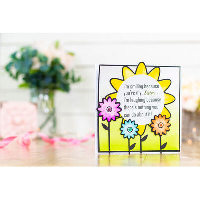 Crafter's Companion Clear Acrylic Stamp Set - Im Smiling Because image number 4