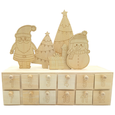 Kids Wooden Advent Calendar image number 1