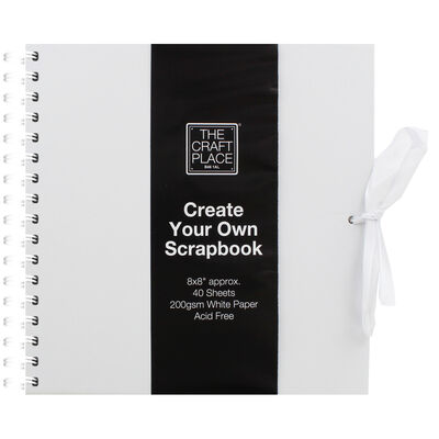 Create Your Own White Scrapbook - 8 x 8 Inches image number 1