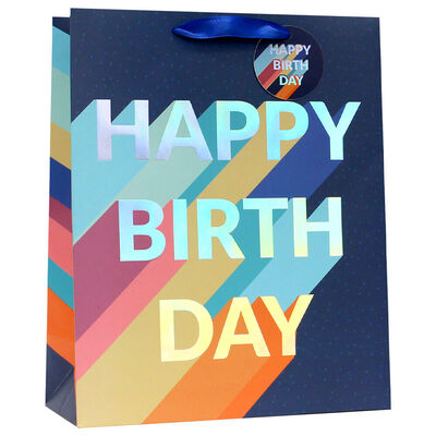 Large Happy Birthday Gift Bag: Assorted image number 1
