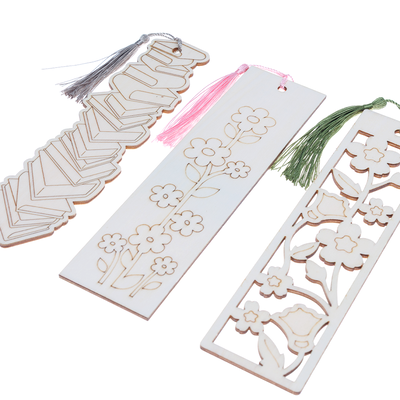 Wooden Bookmarks with Tassels: Pack of 3 image number 2