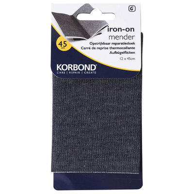 Korbond Iron on Mender 45 x 12cm: Jeans image number 1