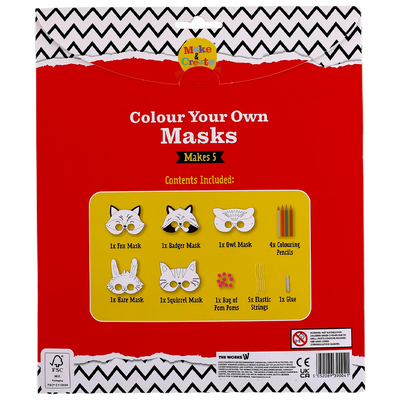Colour Your Own Woodland Masks image number 3