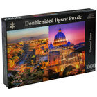 Views of Rome Double Sided 1000 Piece Jigsaw Puzzle image number 1
