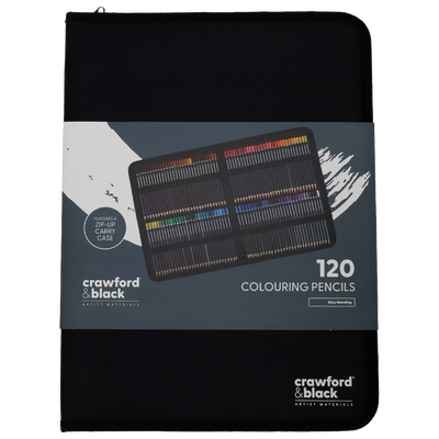 Crawford & Black Colouring Pencils: Pack of 120 image number 1