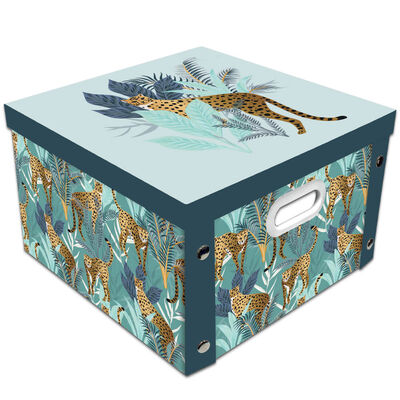 Cheetah Collapsible Storage Box From 3.50 GBP | The Works