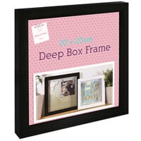 Black Deep Box Frame - 20cm x 20cm