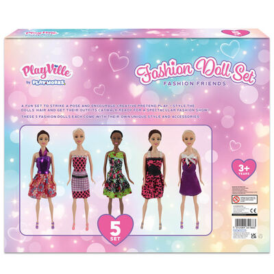 PlayWorks Fashion Friends Doll Set image number 2
