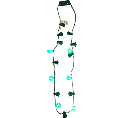 LED Christmas Flashing Tree Necklace image number 2