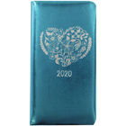 Metallic Turquoise 2020 Slim Week to View Pocket Diary image number 1