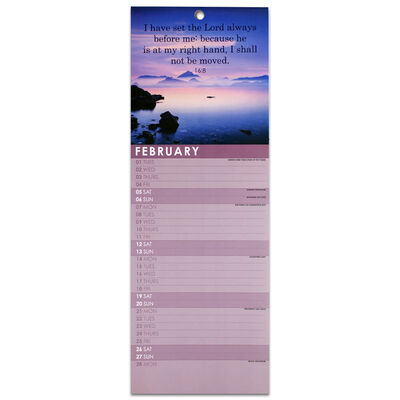 Psalms 2022 Slim Calendar and Diary Set image number 2