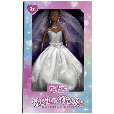 PlayWorks PlayVille Fashion Bride Doll Set image number 2