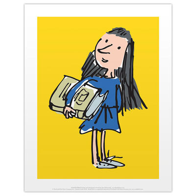 Roald Dahl Matilda Standing with Book Print image number 1