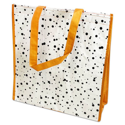 Black Spots Reusable Insulated Shopping Bag image number 2