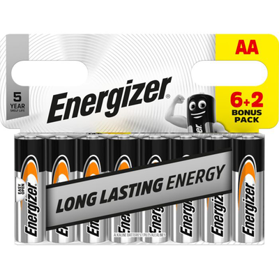 Energizer Everyday AA Batteries: Pack of 8 image number 1