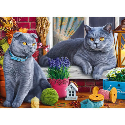 British Cats 500 Piece Jigsaw Puzzle image number 2