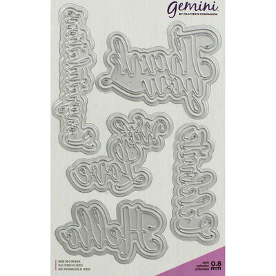 Gemini Expressions Metal Die Set - Everyday Sentiments 2 image number 2