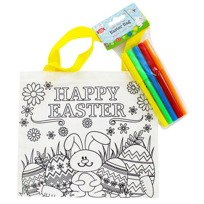 Colour Your Own Easter Bag | The Works Colour Your Own Easter Bag | The Works