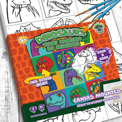 Splat Planet Giant Painting By Numbers: Dinosaurs image number 3