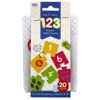 Time to Learn 123: Number Match Puzzle