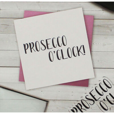 Crafters Companion Clear Acrylic Stamp - Prosecco Oclock image number 3